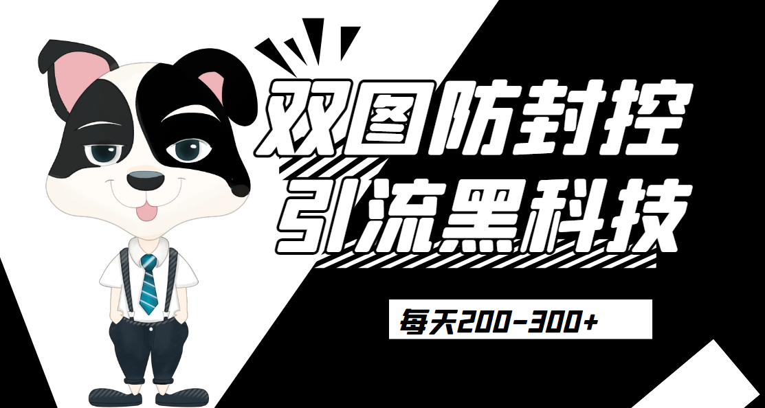 外边卖300元的双图防封控引流截流黑科技【揭秘】-清高网赚