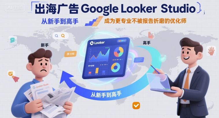 出海广告Google Looker Studio从新手到高手，成为更专业不被报告折磨的优化师-优优云网创