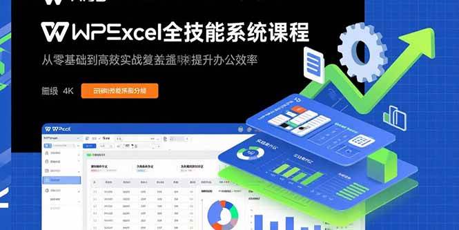 （15873期）WPS Excel全技能系统课程：从零基础到高阶实战全覆盖，全面提升办公效率-优优云网创