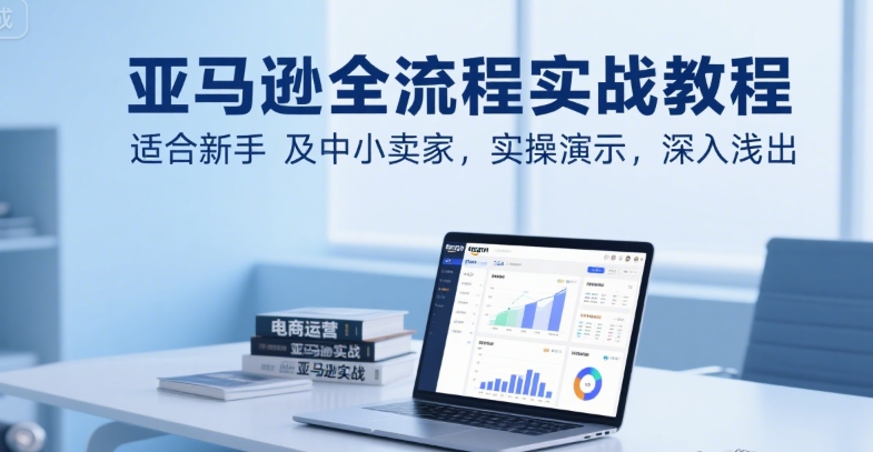 亚马逊全流程实战教程，适合新手及中小卖家，实操演示，深入浅出-优优云网创