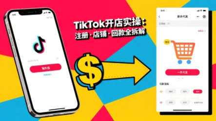 TikTok从开店到投流的进阶课，从基础实操到高阶技巧一网打尽-优优云网创