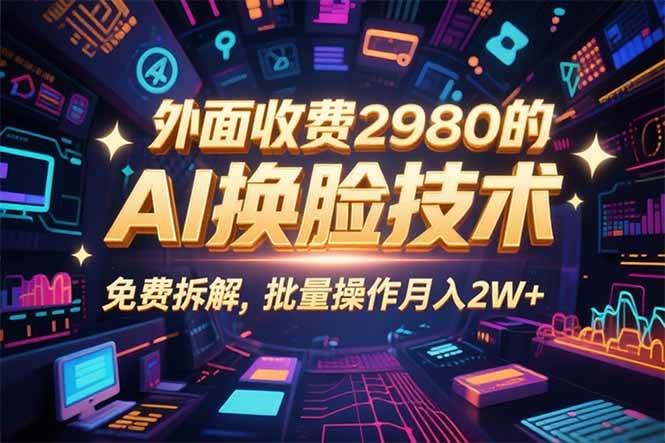 （15969期）0粉丝0基础，用AI换脸改头换面，3分钟一条原创视频，收益稳稳-优优云网创