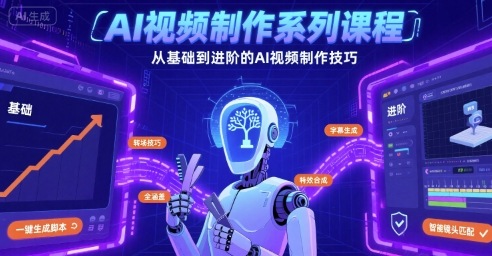 AI视频制作系列课程，从基础到进阶的AI视频制作技巧全涵盖-优优云网创