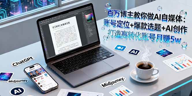 （16131期）百万博主教你做AI自媒体：账号定位+爆款选题+AI创作 打造高转化账号月赚5w-优优云网创
